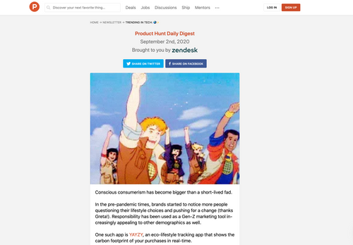 Product Hunt Newsletter